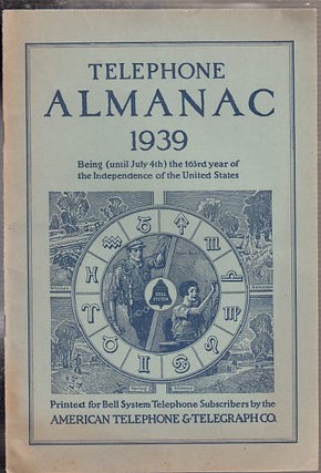 Item #E10397 Telephone Almanac 1939. Bell Telephone