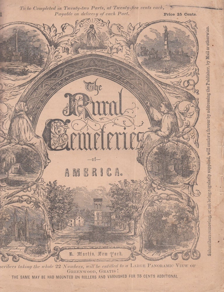 Item #E19585 The Rural Cemeteries of America, Parts 1-12; Greenwood. N. Cleaveland, James Smillie.