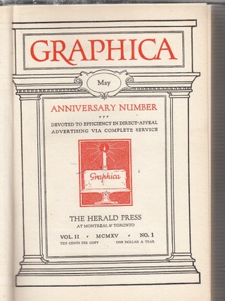 Item #E20537 Graphica Vol. II (No. 1 ,May 1915 through No. 12, April 1916