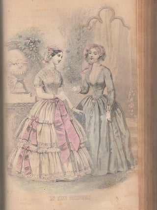 Item #E20562 The Ladies' National Magazine (Peterson's Magazine) Vol. XIII and Vol. XIV...