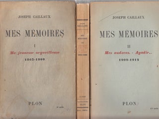 Item #E20807B Mes Memoires (3 volume set). Joseph Caillaux