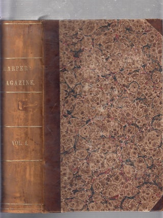 Item #E21119B Harper's New Monthly Magazine Volume IV (January-June, 1852). Charles Dickens