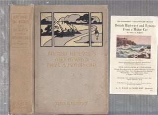 Item #E21686 British Highways and Byways From a Motor Car (with otiginal publisher's advertising...
