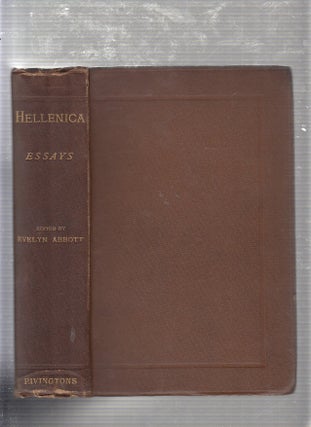 Item #E21848 Hellenica: A Collection of Essays on Greek Poetry, Philosophy, History and Religion....