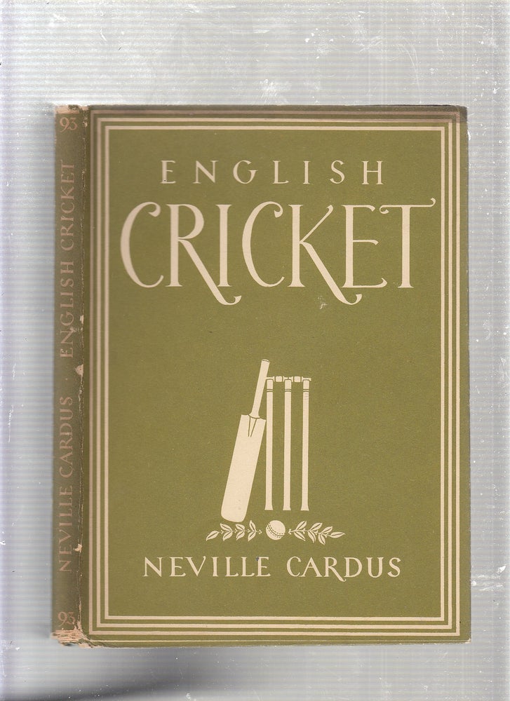 Item #E22941 English Cricket (Britain In Pictures) in original dust jacket. Neville Cardus.