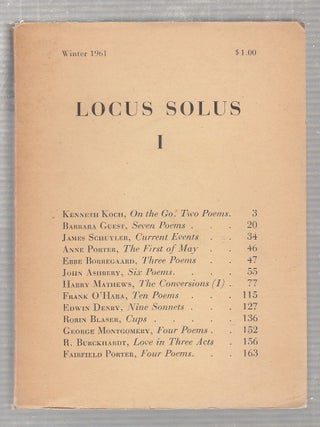 Item #E23654 Locus Solus I (Winter 1961). Kenneth Koch, John Ashbery, Harry Mathews, James...