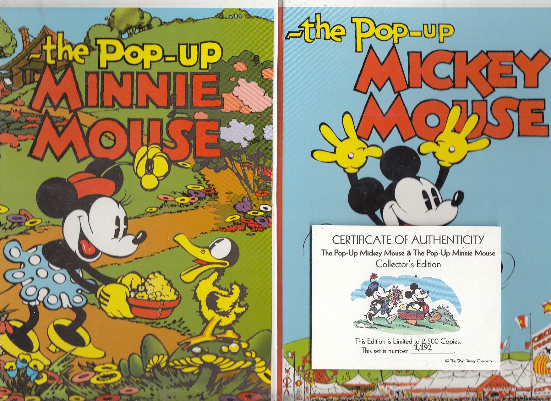 Pop-Up Mickey Mouse: Collector's Edition numbered, limited boxed set of  four by Disney Studios, Walt Disney Productions on Old Bookshop of  Bordentown