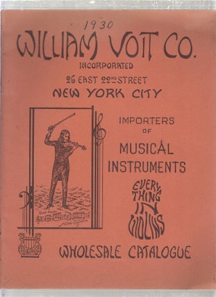 Item #E24369 (Musical Instrument catalogue) William Voit Co. Importers of Musical Instruments...