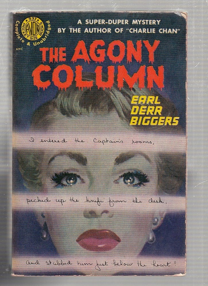 Item #E24812 The Agony Column. Earl Derr Biggers.