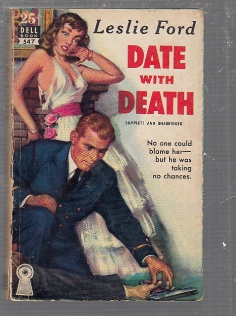Item #E25098 Date With Death (Dell map back). Leslie Ford.