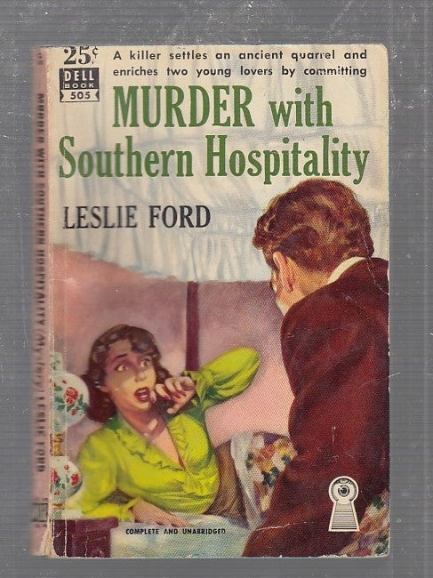 Item #E25102 Murder with Southern Hospitality (Dell map back No. 505). Leslie Ford.