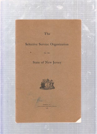 Item #E25806 The Selective Service Organization for the State of New Jersey. New Jersey