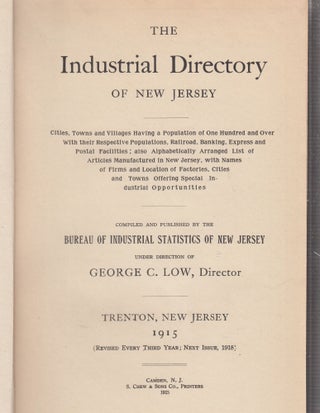 Item #E26403 Industrial Directory of New Jersey 1915