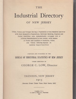 Item #E26403 Industrial Directory of New Jersey 1915