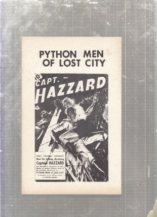 Item #E27599 Python Men Of Lost City (64 pp. Pulp Classics No. 2). Chester Hawks