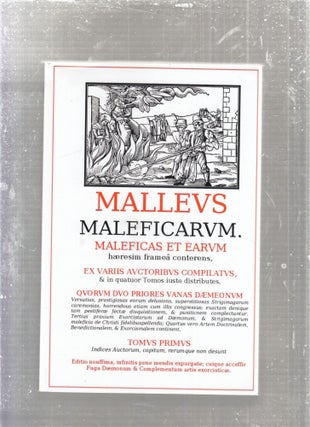 Item #E28011 Malleus Maleficarum. Heinrich Kramer, Jacob Springer, Montague Summers, D P. Curtin,...