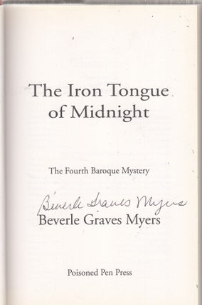 Item #E28803 The Iron Tongue of Midnight (Tito Amato Series)(signed first edition). Beverle...