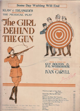Item #E28963 The Girl Behind the Gun (original sheet music to "Some Day The Waiting Will End")....
