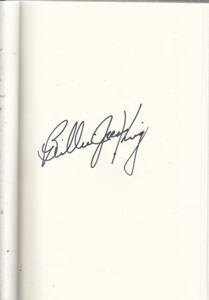 Item #E29291 All In: An Autobiography (signed first edition). Billie Jean King