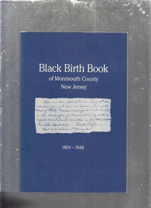 Item #E29661 New Jersey Black Birth Book of Monmouth County
