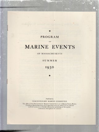 Massachusetts on the Sea 1630-1930
