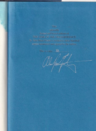 Item #E33681 The Time Of The Transference )one of 300 signed copies). Alan Dean Foster