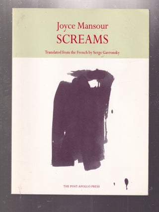Item #E34235 Screams. Joyce Mansour, Serge Gavronsky, trans