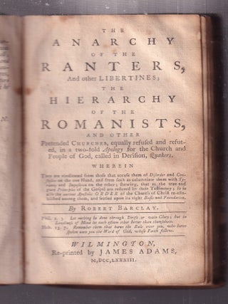 Three Treatises, in which The Fundamental Principle, Doctrines, Worship, Ministry, and Discipline of the People called Quakers, are Plainly Declared