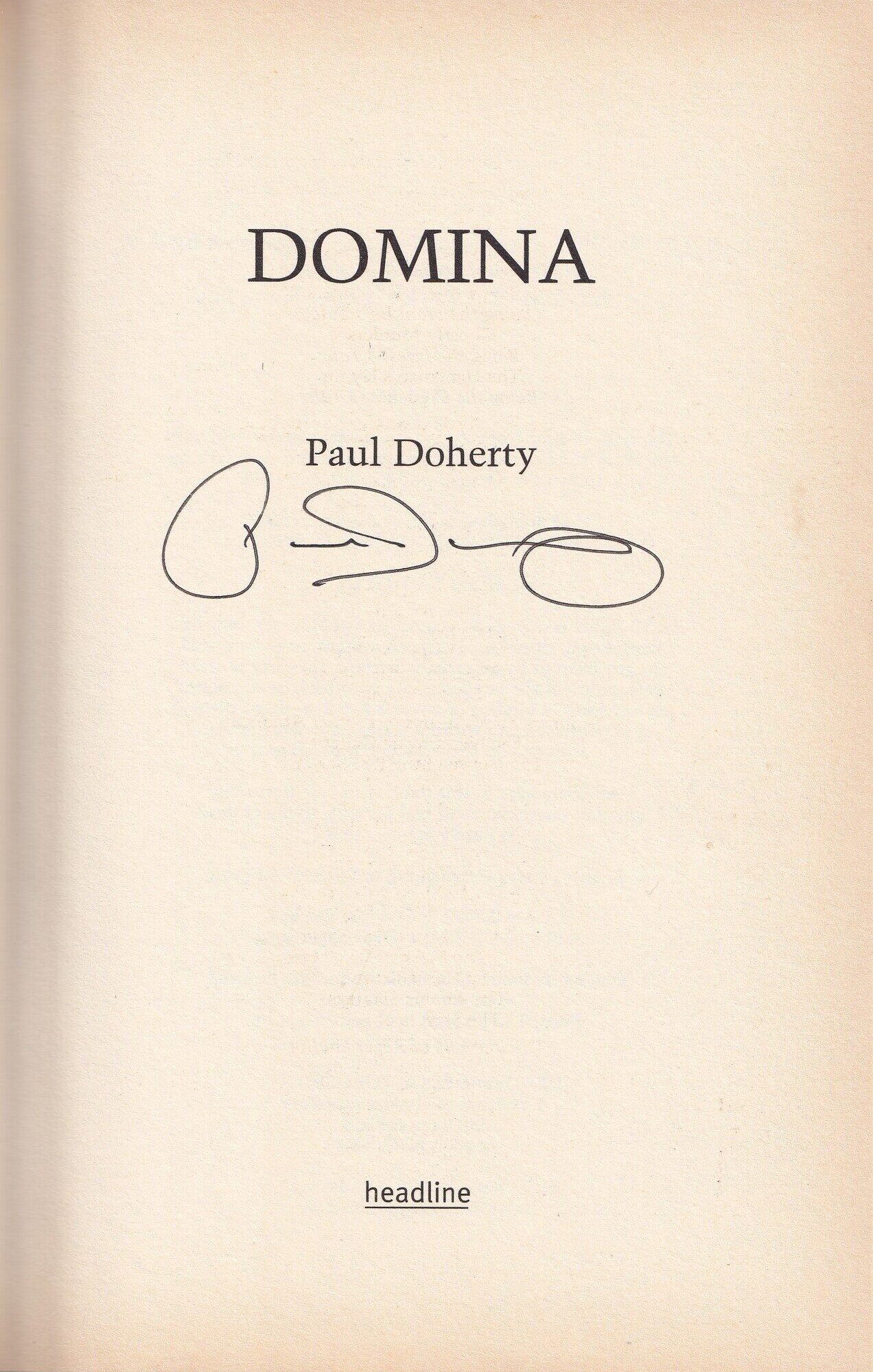 Domina: Murder and Intrigue in Ancient Rome signed first edition | Paul ...