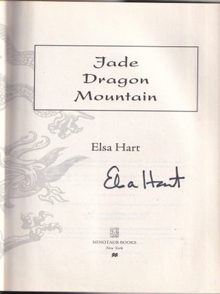 Item #E35417 Jade Dragon Mountain (Li Du #1) SIGNED. Elsa Hart