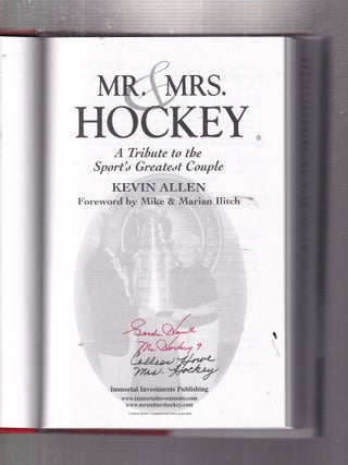 Item #E35566 Mr. & Mrs. Hockey (signed by Gordie Howe); A Tribute to the Sport's Greatest Couple....