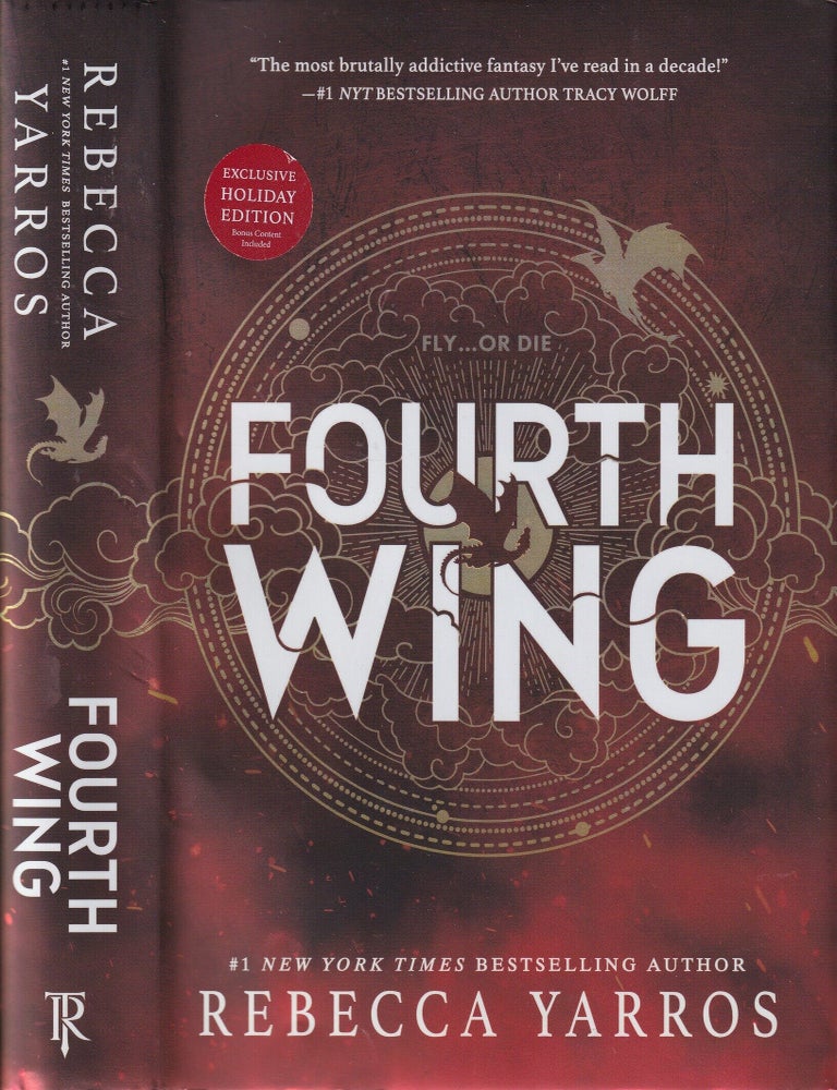 Item #E35607 Fourth Wing (exclusive holiday edition of the first printing). Rebecca Yarros.