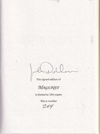 Item #E35639 Magicnet (signed limited edition). John DeChancie