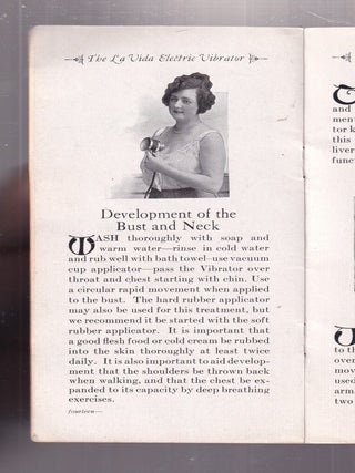 "La Vida" Electric Vibrator advertising booklet