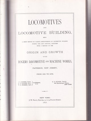 The Rogers Locomotive Catalog, 1876