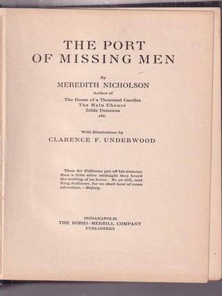 The Port of Missing Men (in decorated boards)