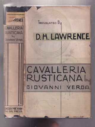 Item #E36424 Cavalleria Rusticana and Other Stories (1st American editon in dust jacket)....