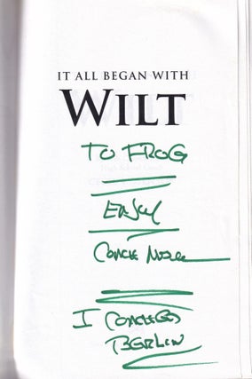 Item #E36605 It All Began With Wilt (inscribed by the author). Cecil Mosenson