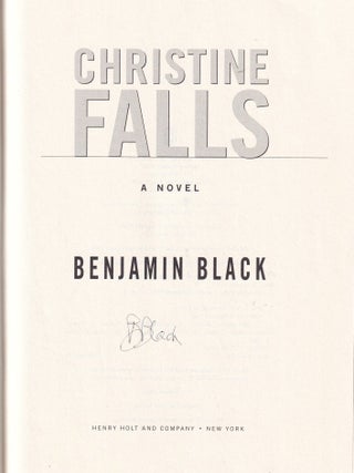 Christine Falls (signed first edition