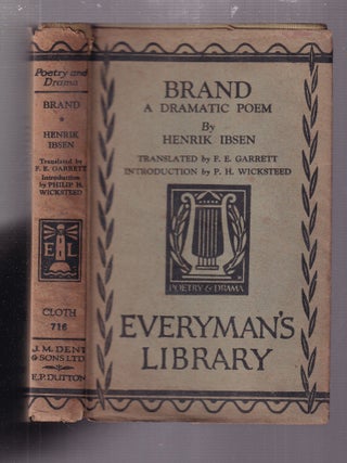 Brand: A Dramatic Poem ( in original dust jacket) Everyman's Library No. 716