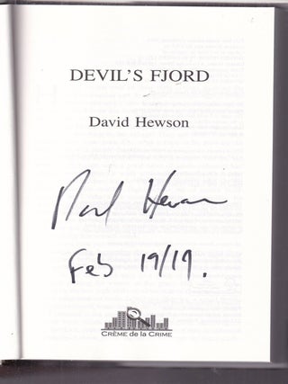 Devil's Fjord: A Faroe Islands Mystery (signed first edition