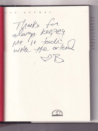 The Actual (first edition inscribed by the author
