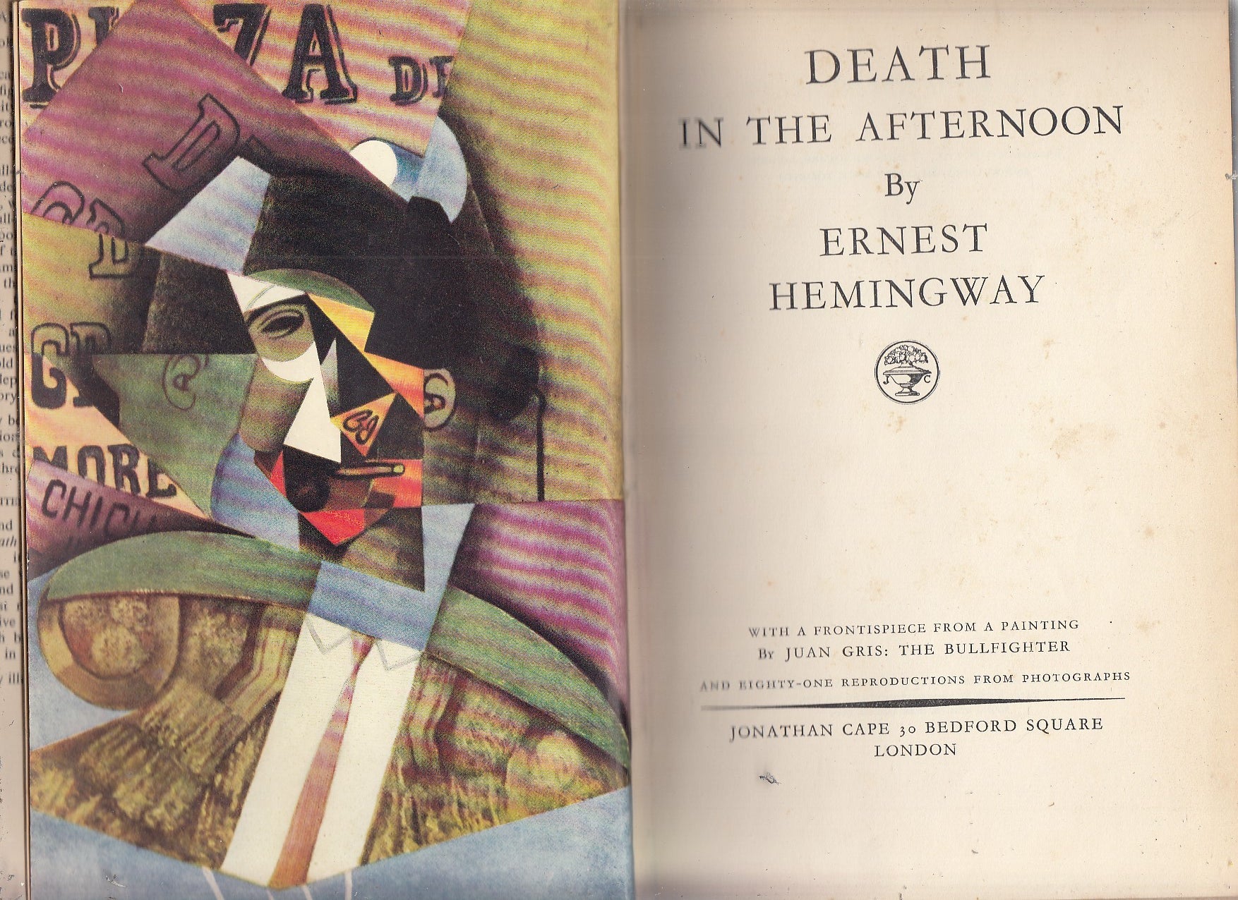 Death in The Afternoon | Ernest Hemingway | First