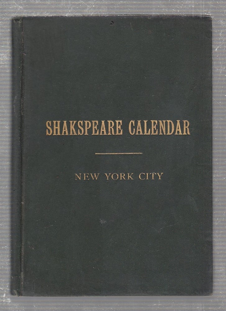Item #WE23332 Events in the History of New York City with Illustrations from Shakespeare. A New Yorker, John B. Moreau.
