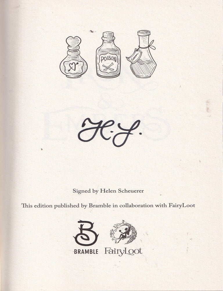 Item #E35944 Iron and Embers: The Ashes of Thezmarr Book One (signed Fairyloot edition). Helen Scheuerer.